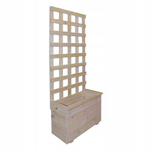 Wooden Flowerpot with Pergola Tall Container Flowers Flowerpot Box