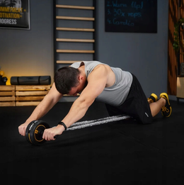 Zestaw do Ćwiczeń Mięśni Uchwyty do Pompek Mata Kółko Gumy 4w1 Fitness