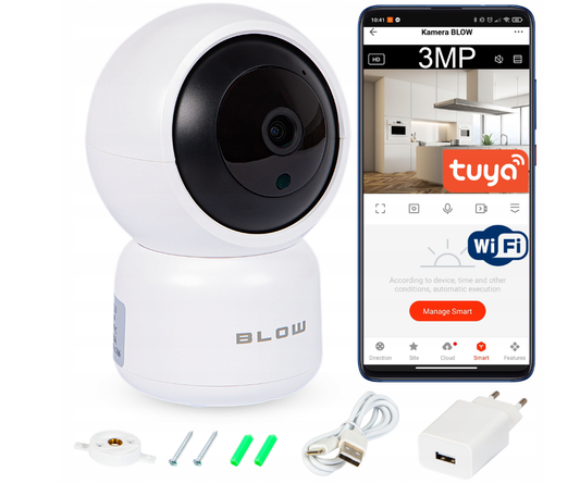 Kamerka Obrotowa Niania Elektroniczna Bezprzewodowa WIFI AUDIO ULTRA HD