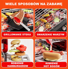 Kuchnia Grill Ogród XL Zabawka Interaktywna Akcesoria Przenośna